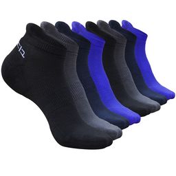 Heelium Men Pack Of 4 Odour-Free Padded Base Anti-bacterial Bamboo Ankle Length Socks-image-16
