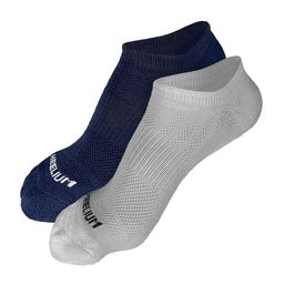 Heelium Men Pack of 2 Odour-Free Padded Base Anti-bacterial Bamboo Ankle Length Socks-22