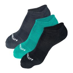 Heelium Men Pack of 3 Odour-Free Padded Base Anti-bacterial Bamboo Ankle Length Socks-picture-17