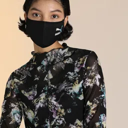 Puma Unisex Black Printed Pack of 2 Crystal G Facemask-15