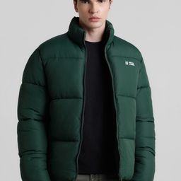 Jack & Jones Stand Collar Puffer Jacket-image-96
