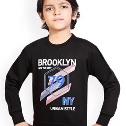 BAESD Boys Typography Printed Round Neck Long Sleeve Sweatshirts-picture-27