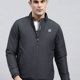rock.it Men Mock Collar Solid Casual Lightweight Tailored Jacket-48
