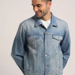 EVERBLUE Washed Cotton Denim Jacket-picture-30