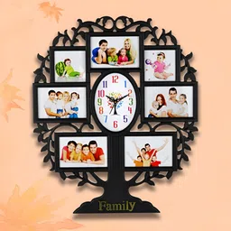 Attractionz Black & White Textured Contemporary Oval Shaped Wall Clock-picture-51