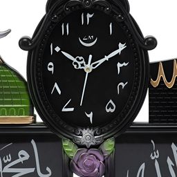 Attractionz Black & White Oval Acrylic Traditional Wall Clock-image-40