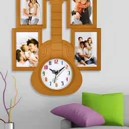 Attractionz Beige and Black Analogue Contemporary Wall Clock-image-52