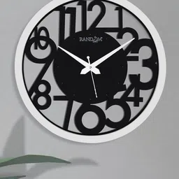 RANDOM Black & White Contemporary Wall Clock-picture-28
