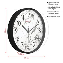 RANDOM Black & White Contemporary Wall Clock-57