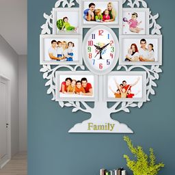 Attractionz White Oval Contemporary Analogue Wall Clock-image-88