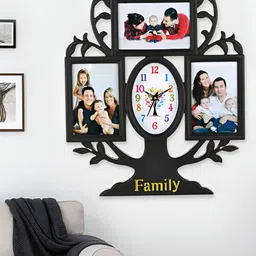 Attractionz Black Oval Contemporary Wall Clock-image-89