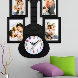 Attractionz Black Round Analogue Wall Clock-image-96