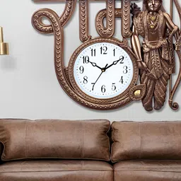 Attractionz Black Texture Round Contemporary Wall Clock-image-95
