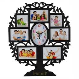 Attractionz Black Oval Contemporary Analogue Wall Clock-image-95