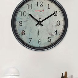 RANDOM Curve Black & White Printed Contemporary Wall Clock-picture-30