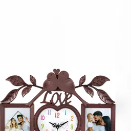Attractionz Brown Abstract Shaped Contemporary Wall Clock-10