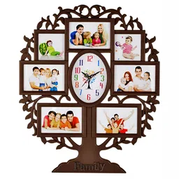 Attractionz Brown and White Analogue Contemporary Wall Clock-picture-17