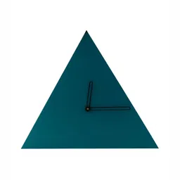 Crimson Knot Teal Geometric Contemporary Wall Clock-image-61