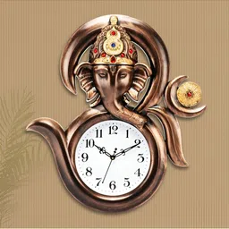 Attractionz White and Goldtoned Analogue Contemporary Wall Clock-image-20