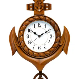Attractionz Beige & White Analogue Round Wall Clock-image-56