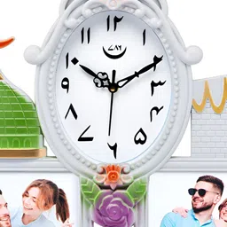 Attractionz White & White Wall Clock-image-40