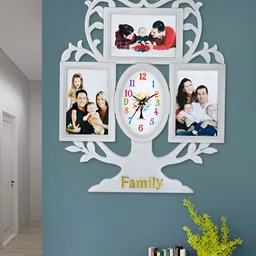 Attractionz White & White Wall Clock-image-7