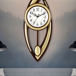 Attractionz Gold-Toned Wall Clock-image-91