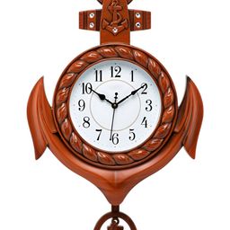 Attractionz Brown & White Wall Clock-image-124