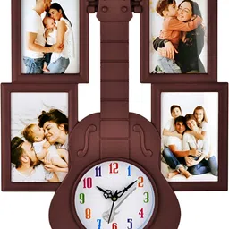 Attractionz HorseHead Brown & White Textured Contemporary Analogue Round Wall Clock-picture-15