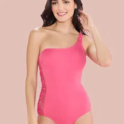 Nykd  Women One-Soulder Swimwear-image-21