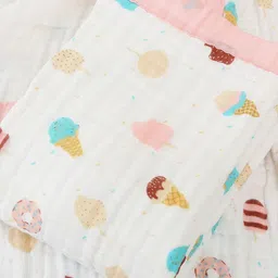 Baby Moo Pink & White Checked 210 GSM Single Bed Blanket-image-52