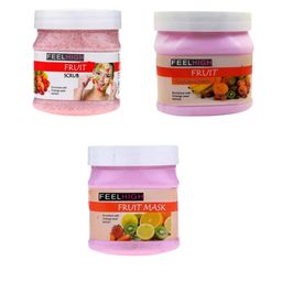 FEELHIGH Set Of 3 Fruit Scrub Cream & Mask 500ml Each-8