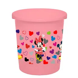 Kuber Industries Pink & Blue Printed Open Dustbins - 5 L-42