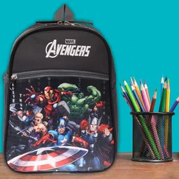 Kuber Industries Marvel Avengers School Backpack-34