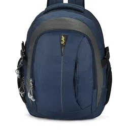 Skybags Unisex Blue & Grey Solid Backpack-46