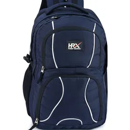 HRX by Hrithik Roshan Unisex Navy Blue & Black Lightweight Water Resistance Backpack-2