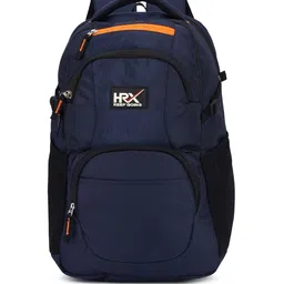HRX by Hrithik Roshan Unisex Black & Navy Blue Large Backpack-16
