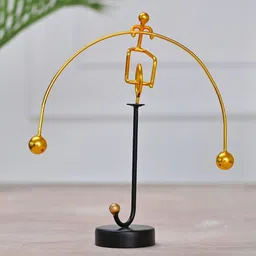 DecorTwist Gold-Toned Perpetual Motion Toy Newton Showpiece-image-8
