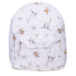 Moms Home Kids White Printed Diaper Bag Pack-26