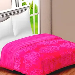 RF RELAXFEEL Pink Floral Heavy Winter 400 GSM Double Bed Blanket-image-98