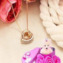 UNIVERSITY TRENDZ 3-Pcs Gold-Plated & Pink Valentine's Day Gift Hamper-image-34