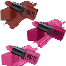 ForSure Set Of 3 Long-Lasting Smooth Intense Matte Velvet Touche Lipstick - 3.5g Each-46