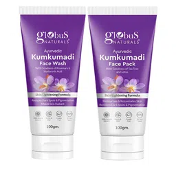 Globus naturals Kumkumadi Skin Lightening Face Wash & Face Pack Combo - 100g Each-11