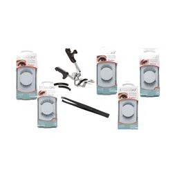 basicare Set Of 5 Reusable Eyelashes - Black-8