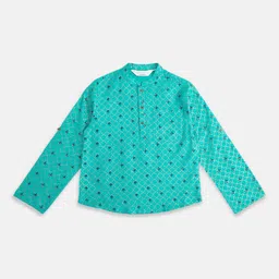 indus route by Pantaloons Boys Printed Flared Sleeves Kurta-image-19