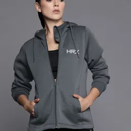 HRX by Hrithik Roshan Reflective Strip Rapid-Dry Hooded Training Jacket-picture-45