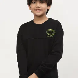 SPUNKIES Boys Black Printed Sweatshirt-image-95