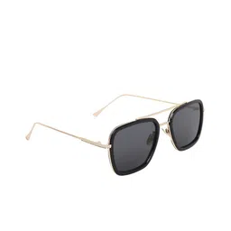 ALIGATORR Unisex Black Lens & Gold-Toned Wayfarer Sunglasses & UV Protected Lens AGR_TONY-image-47