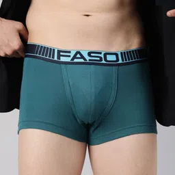 FASO Pack Of 2 Cotton Ultrasoft Trunks FA1502-SQ-NAVY-BLACK-picture-16