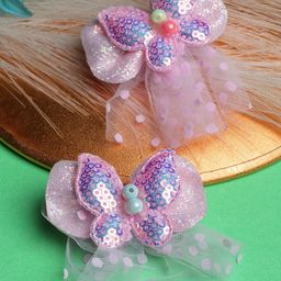 Stoln Girls Set of 2 Embellished Alligator Hair Clip-93
